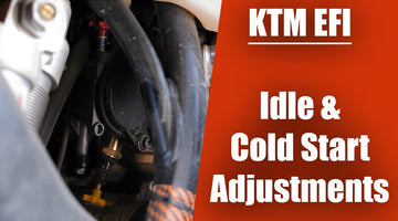 Idle & Cold Start Screw adjustment how-to | late model KTM EXC dirt bikes with EFI systems