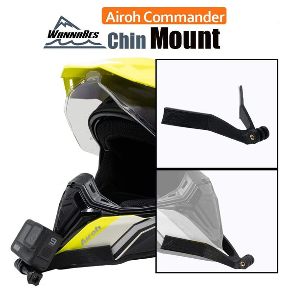 Extreme Sports WannaBes Action Camera Mounts Chin Mount for AIROH COMMANDER helmets