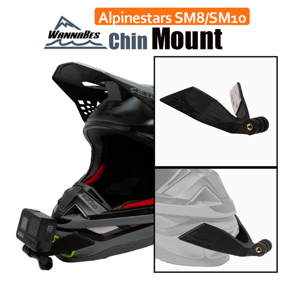 Extreme Sports WannaBes Alpinestars Chin Mount for ALPINESTARS SM8 & SM10 Helmets
