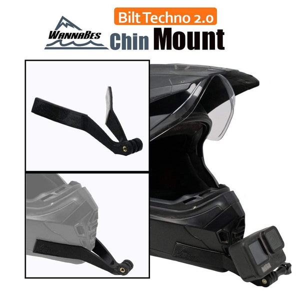 Extreme Sports WannaBes Action Camera Mounts Chin Mount for Bilt Techno 2.0 helmets