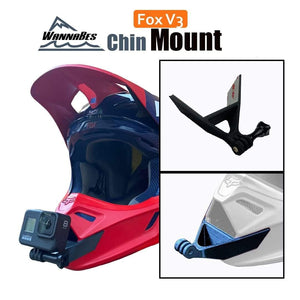 Extreme Sports WannaBes Action Camera Mounts Chin Mount for FOX V3 (MIPS edition) helmets
