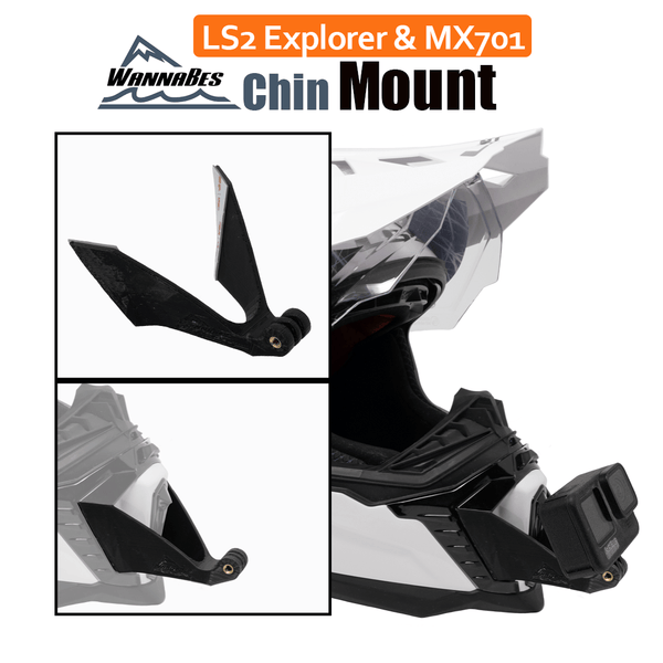 Extreme Sports WannaBes LS2 Chin Mount for LS2 EXPLORER & MX701 Helmets