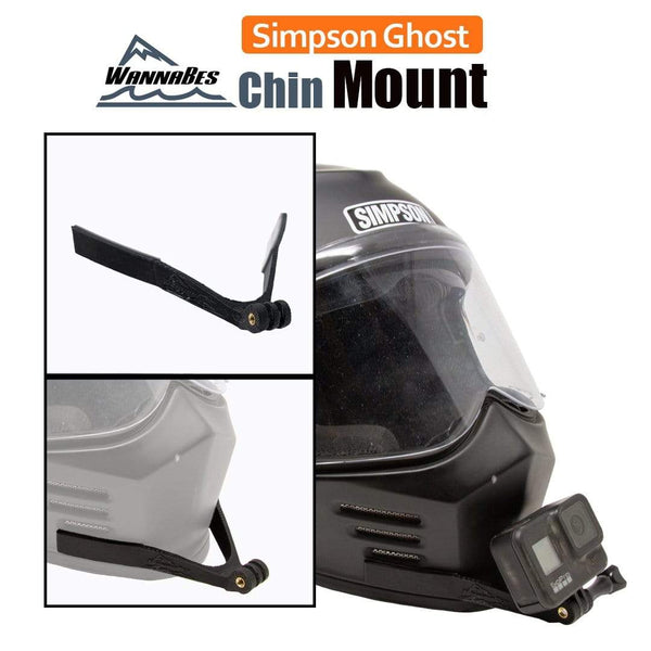 Extreme Sports WannaBes Action Camera Mounts Chin Mount for Simpson Ghost helmets