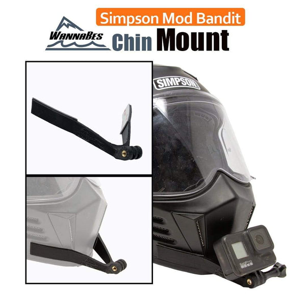 Extreme Sports WannaBes Action Camera Mounts Chin Mount for Simpson Mod Bandit helmets
